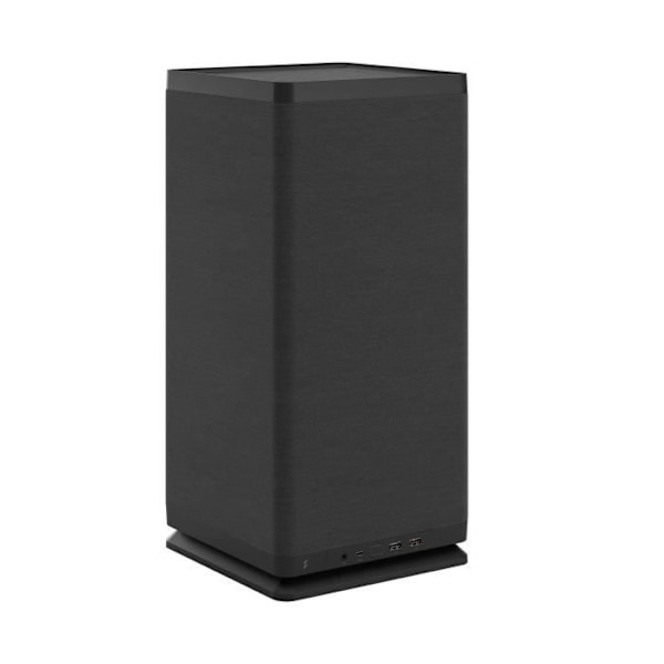 PC cover - FRACTAL DESIGN - Mood Black - m-ITX - 1 180 mm blæser, USB3.1 Type C Sort