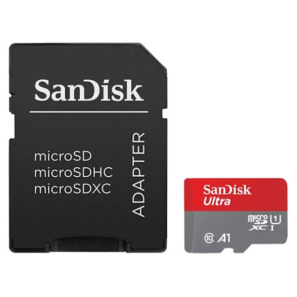 M.SDXC Ultra 1 Tt -kortti - SANDISK - punainen - A1/UHS-I/Cl.10/150MB/s