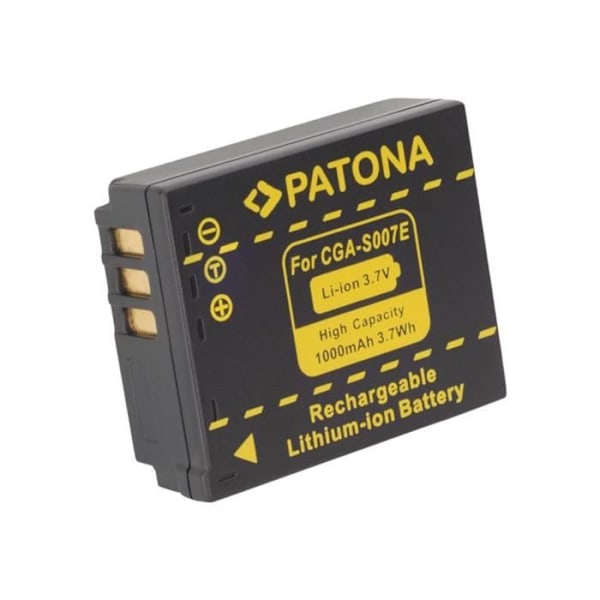 Li-Ion akku 1000 mAh - PATONA - Yhteensopiva Panasonic Lumix DMC-TZ11, TZ15, TZ3EG-TA