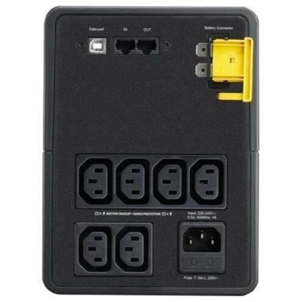 Inverter - APC - Back-UPS BX1200MI-FR - 650 Watt - 1200 VA - Beskyttelse mod overspænding