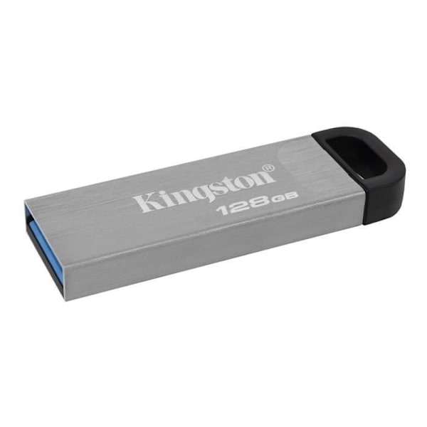 KINGSTON DataTraveler® Kyson 128 Gt USB-muistitikku - Tyylikkäällä metallikuorella ilman korkkia