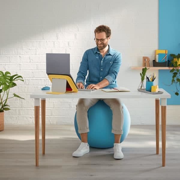 Ergonomisk sittboll - 65 cm - Blå - Leitz Ergo Blå