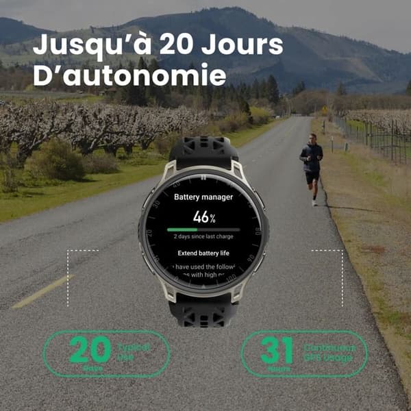Amazfit Cheetah 2 Pro 48 mm Svart smartklocka