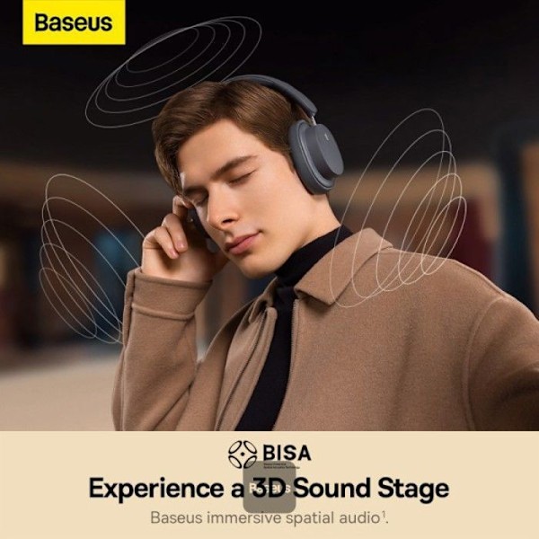 BASEUS Bowie D05 Langattomat Bluetooth-kuulokkeet Taitettavat HiFi-stereomusiikkikuulokkeet