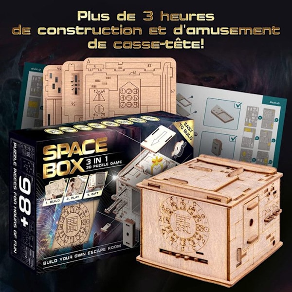 Modell för att montera och fly boxspel Space Box - För vuxna - Reflektionsspel - Pussel