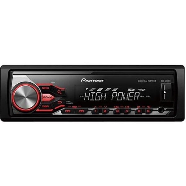 PIONEER MVH-280FD digitaalinen autoradio - USB, RDS, iPod/iPhone/Android ohjaus