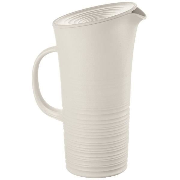 GUZZINI Karaffel Tierra - 1,8 l - Med hvidt låg hvid