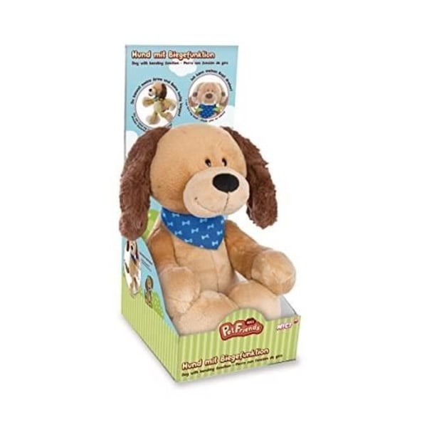 Gosedjur - NICI - Hund Barky - 30 cm - Fällbara lemmar - Perfekt present Brun