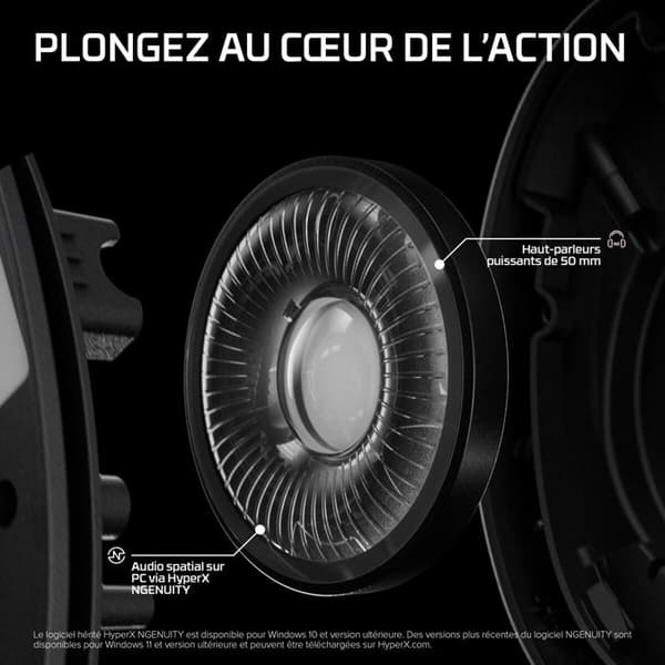 HyperX Cloud Stinger 3 Trådlösa Spelhörlurar för PC och konsoler svart Svart