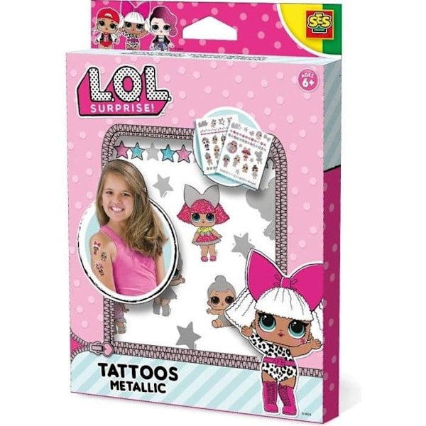 Metalliska tatueringar L.O.L. ÖVERRASKNING! - Blandat - Från 6 år