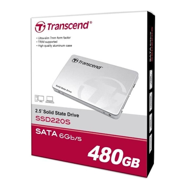 TRANSCEND SSD SSD220 - 480GB - 2,5" - TS480GSSD220S