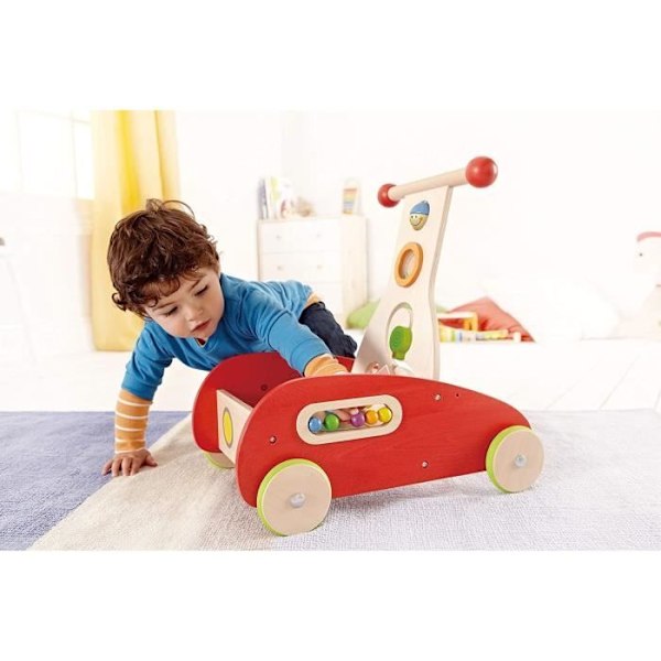 Hape E0370 rollator Röd