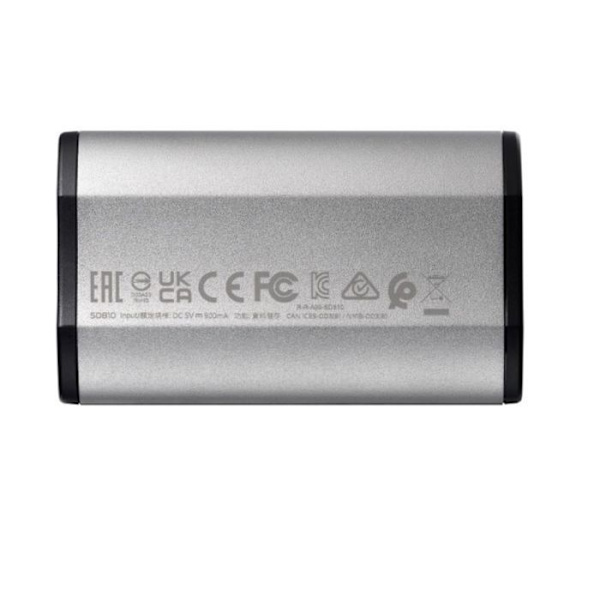 Adata - SD810-500G-CSG - SD810 - 500 Gt - USB Typ-C - USB 3.2 Gen 2x2 - 2000 Mt/s - Schwarz - Silber ()