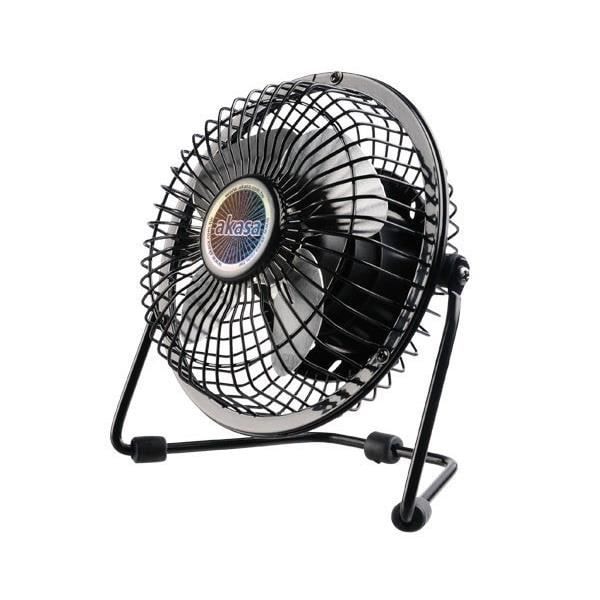 Ventilator - AKASA AK-UFN01-BK - Sort - 2W - Bord - Osvajning - 80 dB Svart