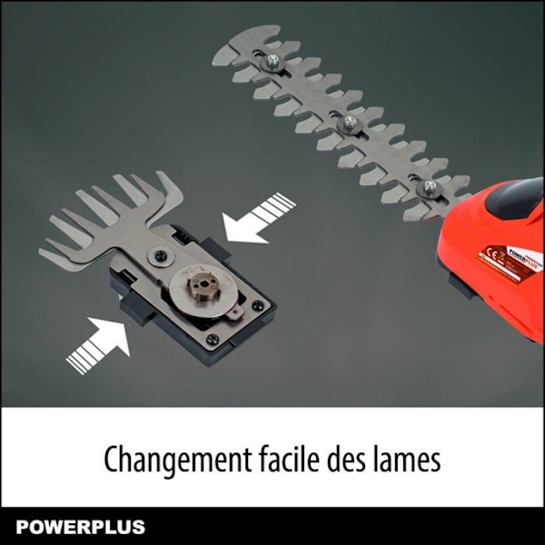Powerplus Dual Power Hækkeklipper/Gasgræsklipper Batteri POWDPG75300 - 20 V, uden Batteri eller Oplader orange