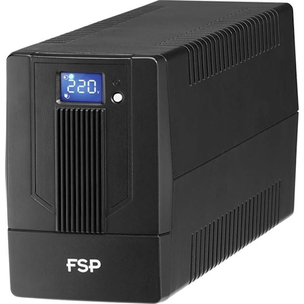 Line-interaktiv UPS UPS FSP iFP 1500 med LCD-touchskærm og RJ11/45-stik - 1500 VA Sort