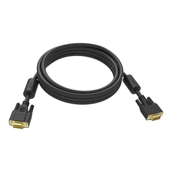 VGA-kabel - VISION - TC 10MVGAP/BL - 10 m - Forgyldte stik - Ferritkerner