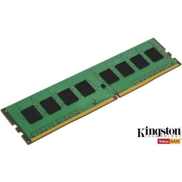 KINGSTON - PC RAM DDR4 -muisti - ValueRam - 8 Gt (1x8 Gt) - 2666 MHz - CAS19 (KVR26N19S8/8)