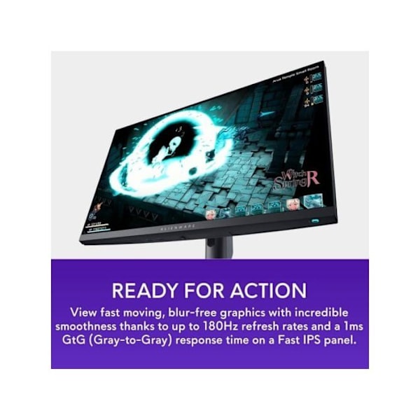 Alienware AW2724DM Gaming Monitor 27" QHD IPS 180Hz 1ms HDR600 G-SYNC FreeSync
