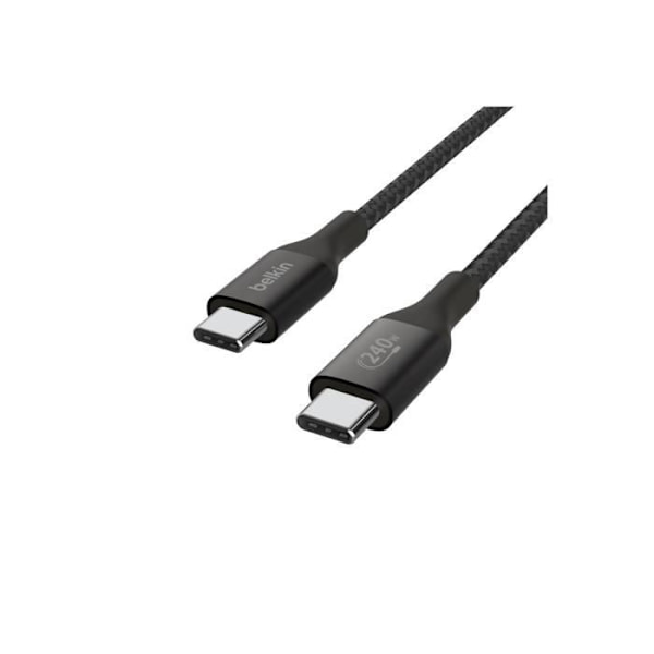 - Belkin - Belkin BOOST CHARGE - USB-kabel - 24 pin USB-C (M) til 24 pin USB-C (M) - USB 2.0 - 2 m - op til 240 W strøm -