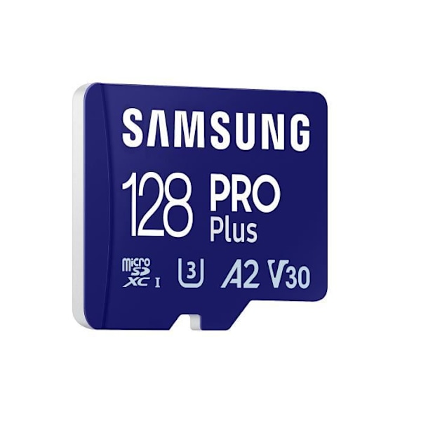 Samsung 128 Gt Pro Plus Micro SDXC -muistikortti (2023) jopa 180/130 MB/s