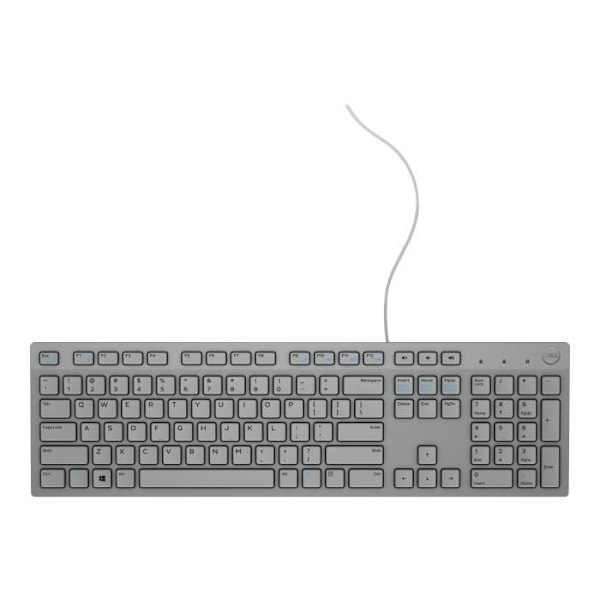 USB-näppäimistö - Dell - KB216 - QWERTZ - Harmaa - Multimedia-näppäimet