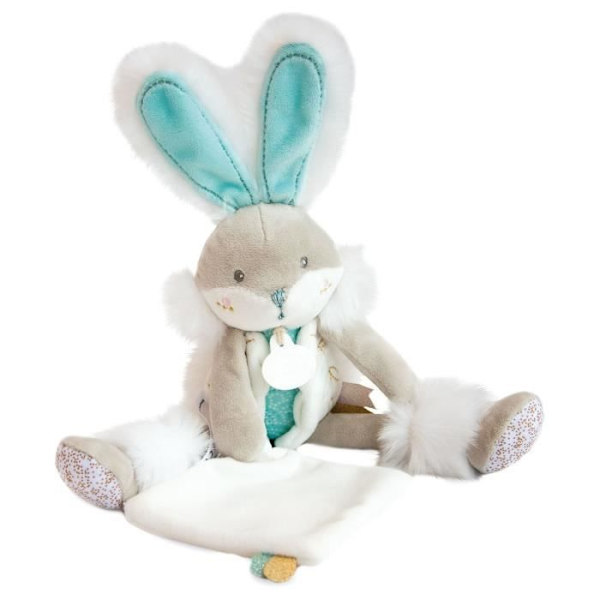 DOUDOU ET COMPAGNIE Sukkerkanin - Doudou Pantin Almond Flerfarvet