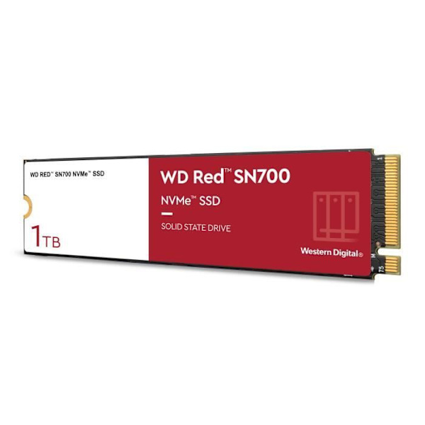 NVMe™ SSD för NAS - WD Red™ SN700 NVMe™ SSD, 1TB - (WDBBDY0010BRD-WRSN)