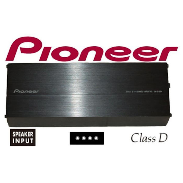 Forstærker - PIONEER - GM-D1004 - 4 x 100 W - Ultrakompakt - Klasse D