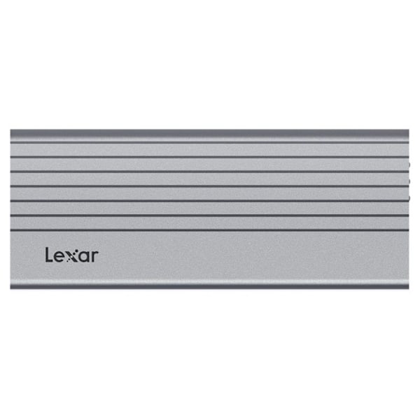 Eksternt harddiskkabinet USB 3.2 - NVMe M.2 Type 2280 Lexar E6 - sølv - TU