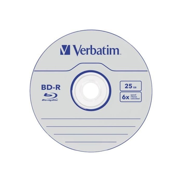 VERBATIM BD-R-diske - 25 GB 6x - CD-etui - Pakke med 5