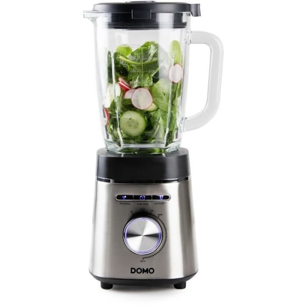 Blender - DOMO - DO740BL - Hög hastighet - 1400 W - 1,75 L - Grå Grå