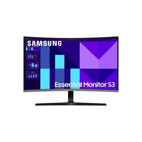 ECRAN 32" SAMSUNG S32D390G Musta 1920x1080 VA 16:9 4ms 250cd/m² 100Hz Kaareva 1500R HDMI D-Sub Kuulokkeet Kallistettava jalka