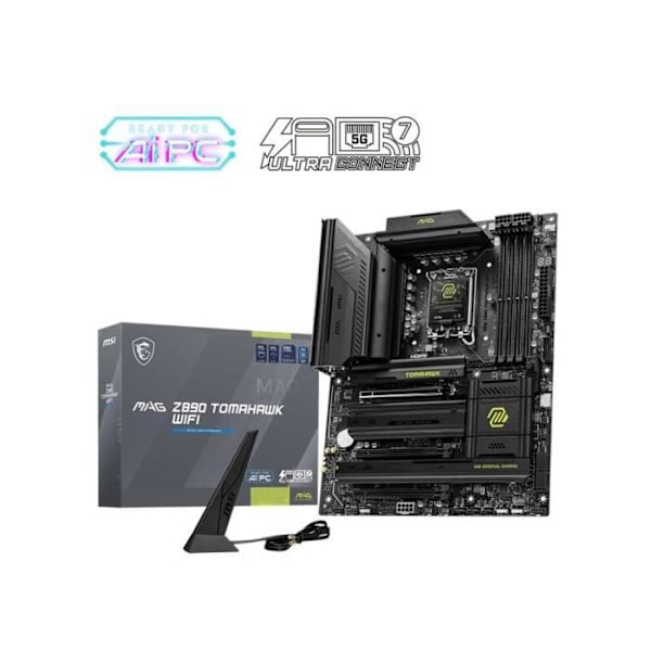 Bundkort - MSI - MAG Z890 TOMAHAWK WIFI - Wi-Fi 7, 5G LAN, Thunderbolt, PCIe 5.0, Intel Core Ultra