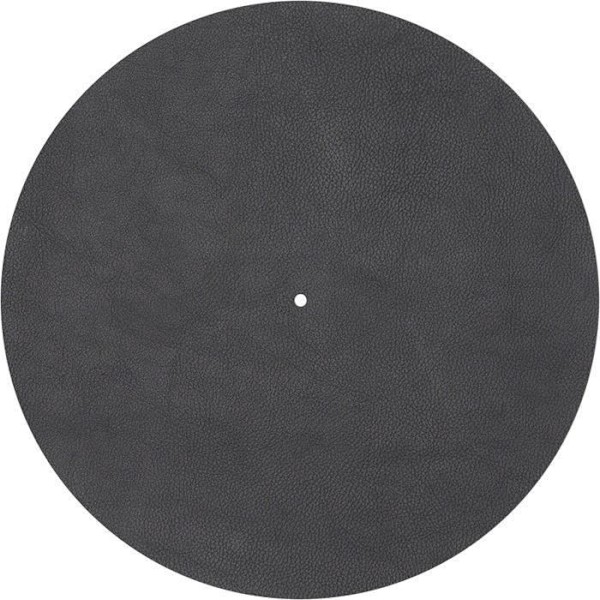 Kansilevy - PRO-JECT - Leather It - Musta nahka - Pyöreä - 30 cm sort
