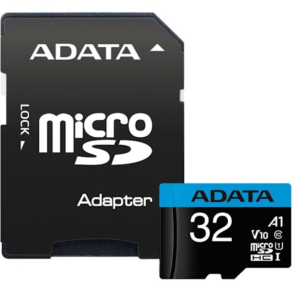 ADATA 32 Gt microSDHC Class 10 flash-muistikortti - 32 Gt:n kapasiteetti - Lukunopeus jopa 50 MB/s