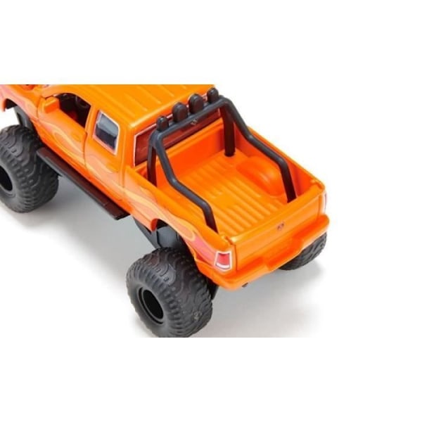 Dodge RAM 1500 modell med Siku ballongdäck skala 1:50 svart/orange Orange