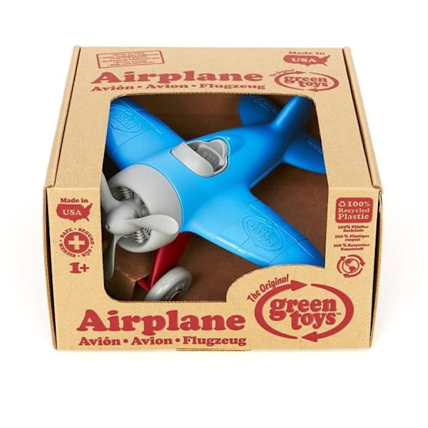 Green Toys Airplane - GREEN TOYS Brand - Fra 12 måneder - Blå - Blandede materialer - Flerfarvet Flerfarvet
