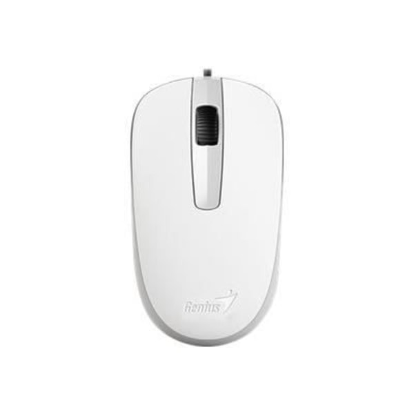GENIUS DX-120 Mus - Kabelforbundet -3 knapper - Optisk - 1000 dpi - Hvid - PC / Mac