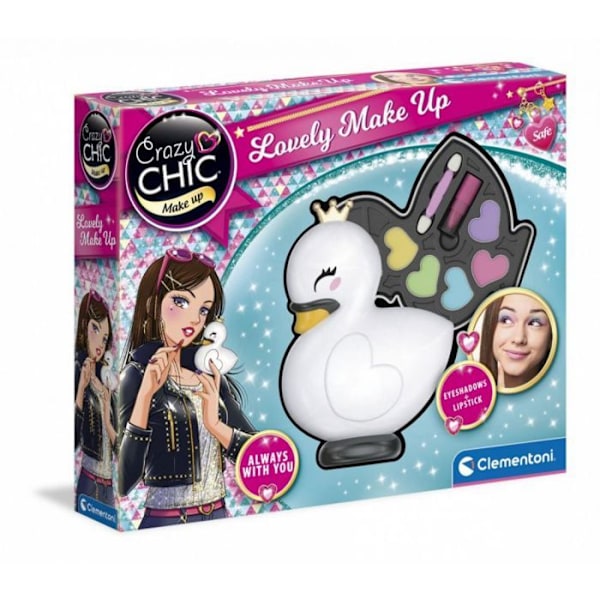 Makeup kit - pensel taske Crazy chic - Swan taske (18637)