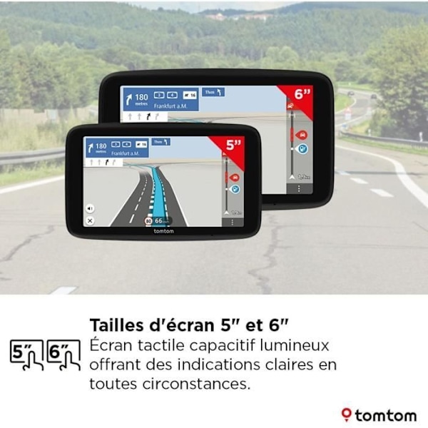 GPS - TOMTOM - GO Classic 6" EU:n 2. sukupolvi - Euroopan kartat, päivitykset, kosketusnäyttö