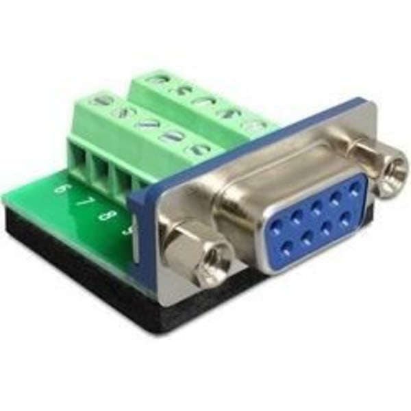 Seriel adapter - DeLOCK 65268 - 9-benet Sub-D-stik - 10-bens klemrækkestik - Hun