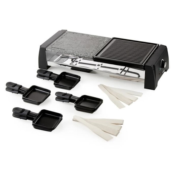 Raclette - Grill - DOMO kogesten - 8 personer DO9190G sort
