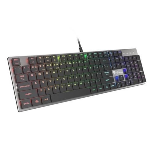 GENESIS THOR 420 RGB AZERTY USB-NÄPPÄIMISTÖ AMERICAN ENGLISH SILVER (NKG)