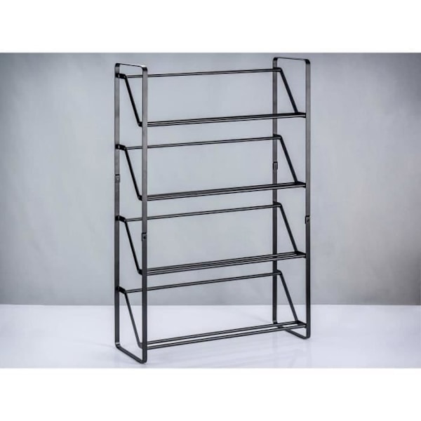 Yamazaki Home Skostativ 4 Etagers Skostativ Sort 53,0 x 80,0 x 17,5 cm sort