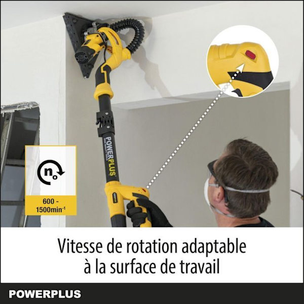 KUIVAKAPPAJAKONE 710W POWX0477 POWERPLUS Gul