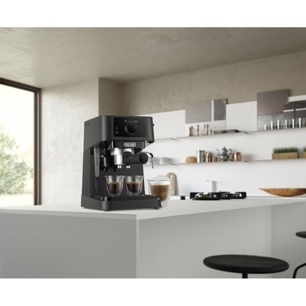 Espresso maskine - DELONGHI Stilosa EC235.BK - Sort - Dampskummer - Kompatibel med ESE