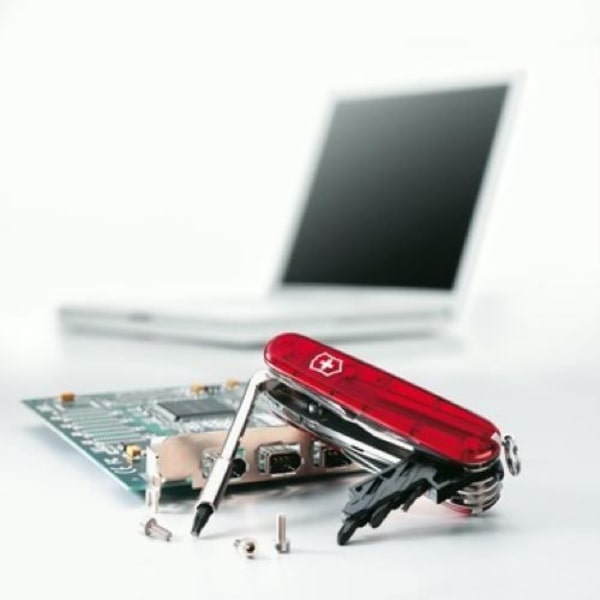 Schweizisk lommekniv - VICTORINOX Cyber Tool 34 - Gennemsigtig rød - Rustfrit stål Gennemsigtig rød