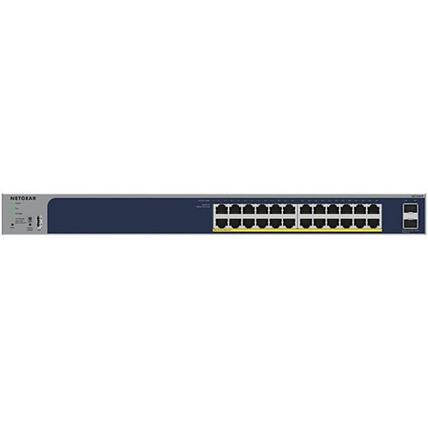 NETGEAR GS724TP - Hanterbar Ethernet-switch med 24 Gigabit PoE+ portar 190W och 2x SFP - Rackbar