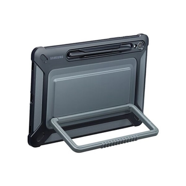 Forstærket bagcover - Samsung - Galaxy Tab S9 - Sort - Militærmodstandsdygtig - Stand-funktion